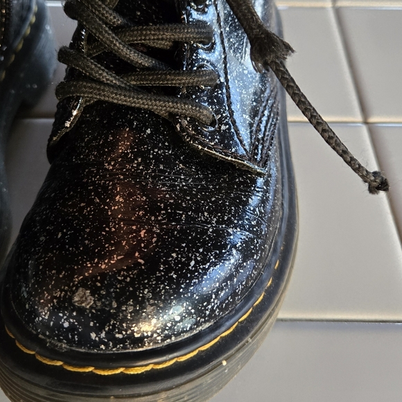 Dr. Martens• 1460 J Child Glitter Lace Up Combat Boot. Sz 12 - Picture 5 of 10